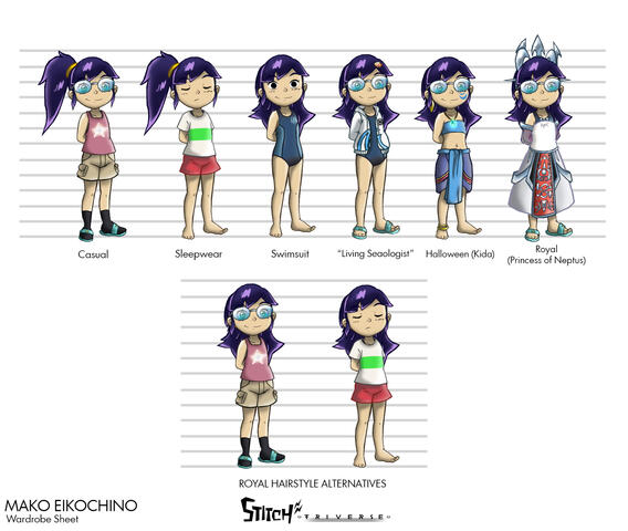 Mako Eikochino wardrobe sheet.