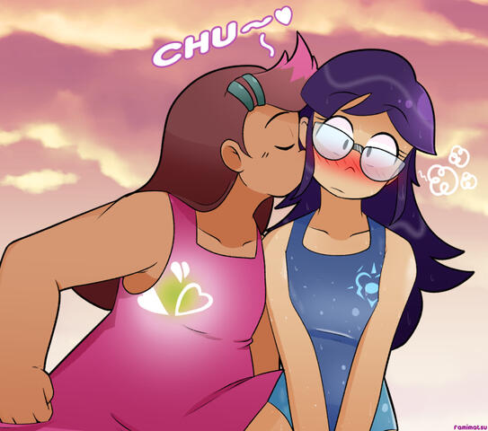 A kiss between Royal lovers, by Famimatsu.