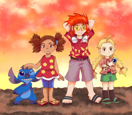 A Triverse commission by Asago-Krn.