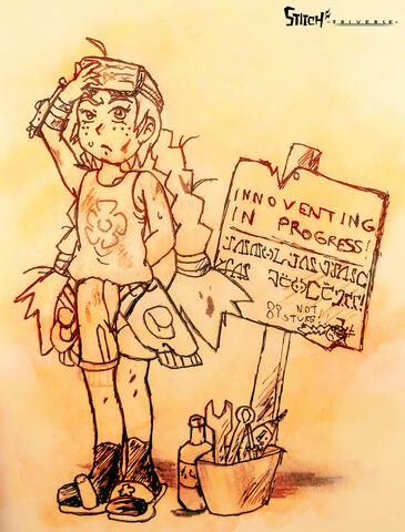 Grease Monkey Yaiko, by D Barenzu.