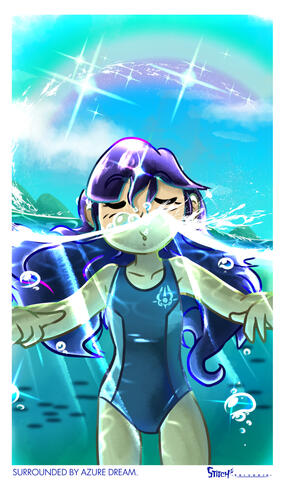 Surrounded by Azure Dream. By D Barenzu.