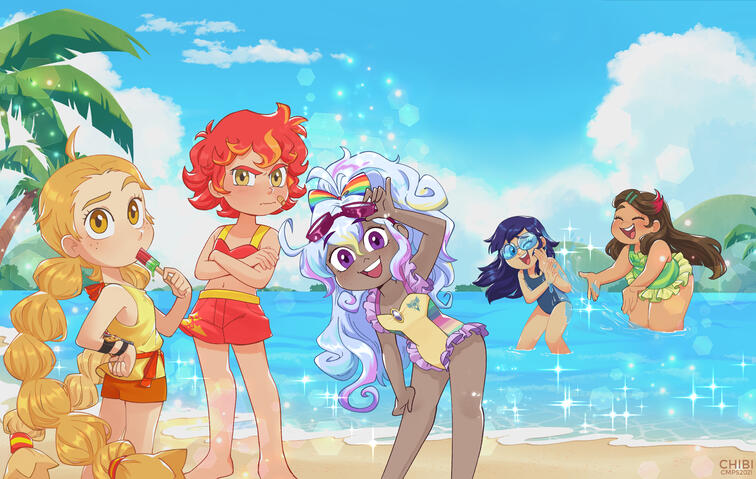 Royals at the Beach! By Chibicmps.