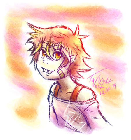 Gift art of Elle Vulcania, by TwilightVolt