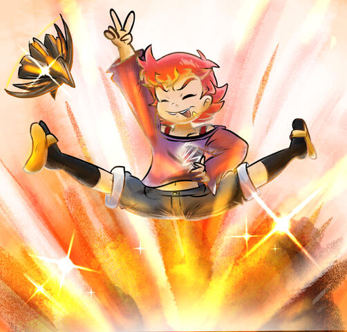 Elle&#39;s blowing things up again! By D Barenzu.